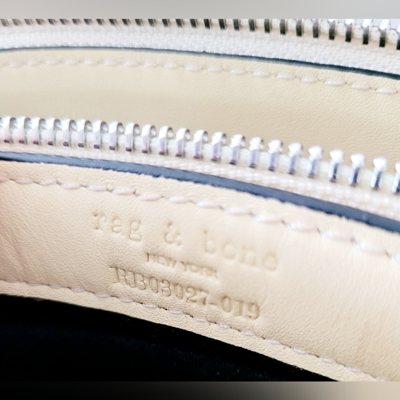 Rag&Bone Passenger Perforated 100%Cow Leather Crossbody Bag Light Sand/Taupe - Picture 4 of 16